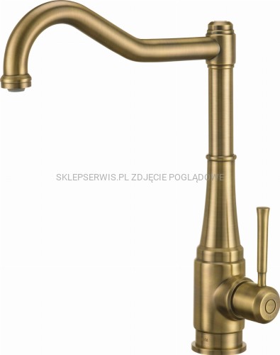 DEANTE Tamizo Bateria kuchenna z prostokątną wylewką - mosiądz - BQT_M63M - packshot