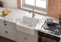 DEANTE Tamizo Bateria kuchenna z prostokątną wylewką - mosiądz - BQT_M63M - decor