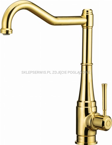 DEANTE Tamizo Bateria kuchenna z prostokątną wylewką - złoty - BQT_Z63M - packshot