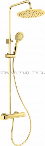 DEANTE Arnika Deszczownica z baterią prysznicową - złoty - NAC_Z1QK - packshot