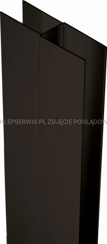 DEANTE Profil poszerzający z elementami montażowymi 200 cm - nero - XKC00PN02 - packshot