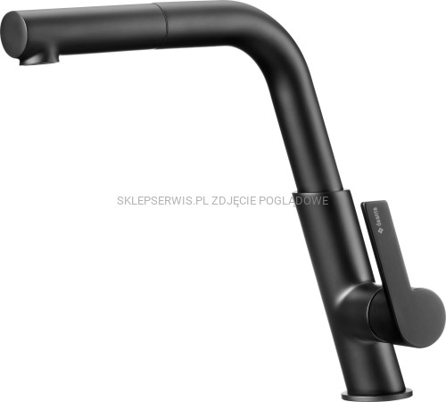 DEANTE Silia Bateria kuchenna z wyciąganą wylewką - nero - BQS_N73M - packshot