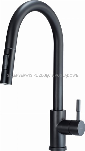 DEANTE Lima Bateria kuchenna z wyciąganą wylewką - 2 rodzaje strumienia - nero - BBM_N72M - packshot