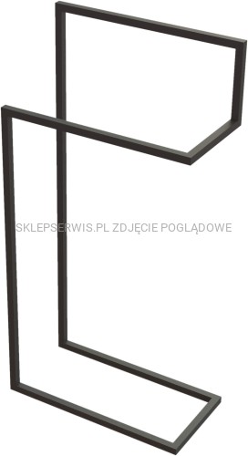 DEANTE Mokko Wieszak podłogowy podwójny - nero - ADM_N622 - packshot