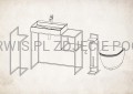 DEANTE Mokko Wieszak podłogowy podwójny - nero - ADM_N622 - additionalPackshot