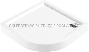 DEANTE Jasmin Plus Brodzik akrylowy półokrągły 80 cm - biały - KTJ_054B