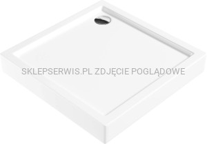 DEANTE Jasmin Plus Brodzik akrylowy kwadratowy 90 cm - biały - KTJ_041B