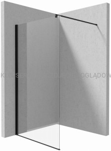DEANTE Kerria Plus Ścianka prysznicowa / walk-in systemu Kerria Plus 110 cm - nero - KTS_N31P