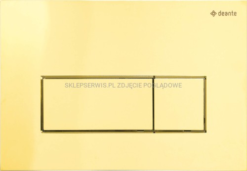 DEANTE Przycisk spłukujący do stelaży podtynkowych - slim - złoty - CST_Z51P - packshot