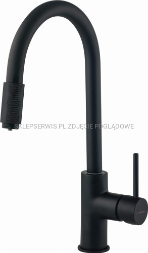 DEANTE Aster Bateria kuchenna z podłączeniem do filtra wody - nero - BCA_N64M - packshot