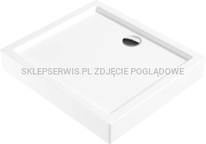 DEANTE Jasmin Brodzik akrylowy prostokątny 80x90 cm - biały - KGJ_049B