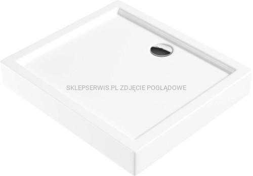 DEANTE Jasmin Brodzik akrylowy prostokątny 80x90 cm - biały - KGJ_049B - packshot