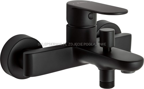 DEANTE Alpinia Bateria wannowa ścienna - nero - BGA_N10M - packshot