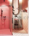 DEANTE Alpinia Bateria prysznicowa ścienna - nero - BGA_N40M - decor