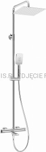 DEANTE Deszczownica z baterią wannową termostatyczną - chrom - NAC_01HT