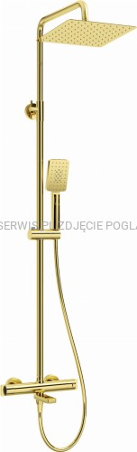 DEANTE Deszczownica z baterią wannową termostatyczną - złoty - NAC_Z1HT - packshot