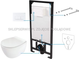 DEANTE Silia Zestaw WC podtynkowy 6 w 1 - bianco/biały - CDLA6ZPW