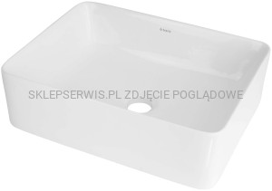 DEANTE Jasmin Umywalka ceramiczna nablatowa - biały - CDJ_6U4S