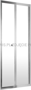 DEANTE Jasmin Plus Drzwi prysznicowe wnękowe 90 cm - składane - chrom - KTJ_021D