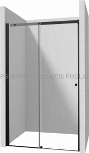 DEANTE Kerria Plus Drzwi prysznicowe 120 cm - przesuwne - nero - KTSPN12P