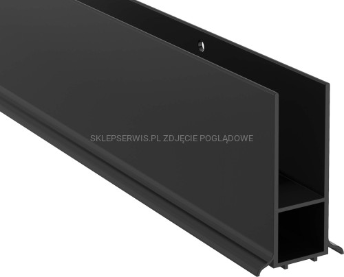 DEANTE Kerria Plus Profil poszerzający systemu Kerria Plus przyścienny - nero - KTS_N22X - packshot