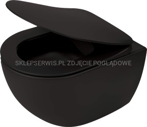 DEANTE Peonia Miska WC z deską bezkołnierzowa - nero - CDEDNZPW