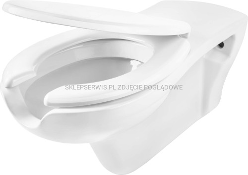 DEANTE Vital Miska WC z deską dla osób z ograniczeniami ruchowymi - biały - CDVD6WPW - packshot