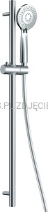 DEANTE Arnika Zestaw prysznicowy 3-funkcyjny z drążkiem - chrom - NQA_051K