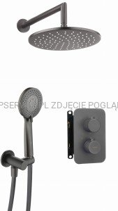 DEANTE Box Zestaw prysznicowy podtynkowy z BOXem termostatycznym - titanium - BXYZDEBT