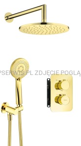DEANTE Box Zestaw prysznicowy podtynkowy z BOXem termostatycznym - złoty - BXYZGEBT