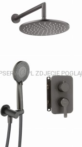 DEANTE Arnika Zestaw prysznicowy podtynkowy z BOXem mieszaczowym - titanium - BXYZDQAM