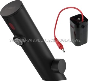 DEANTE Sense Bateria umywalkowa bezdotykowa z regulacją temperatury - 4xAA - nero - BQR_N29R