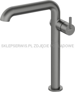 DEANTE Silia Bateria umywalkowa wysoka z prostokątną wylewką - titanium - BQS_D24K