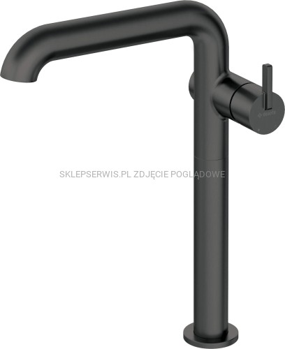 DEANTE Silia Bateria umywalkowa wysoka z prostokątną wylewką - nero - BQS_N24K - packshot