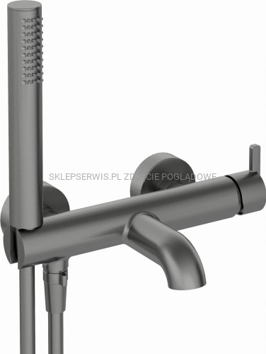 DEANTE Silia Bateria wannowa z zestawem prysznicowym - titanium - BQS_D11M - packshot