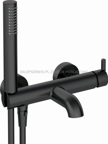 DEANTE Silia Bateria wannowa z zestawem prysznicowym - nero - BQS_N11M - packshot