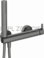 DEANTE Silia Bateria prysznicowa z zestawem prysznicowym - titanium - BQS_D41M - packshot