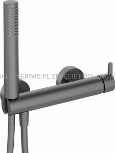 DEANTE Silia Bateria prysznicowa z zestawem prysznicowym - titanium - BQS_D41M