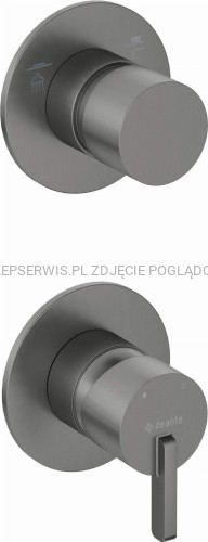 DEANTE Silia Bateria prysznicowa podtynkowa z przełącznikiem natrysku - titanium - BQS_D44P - packshot