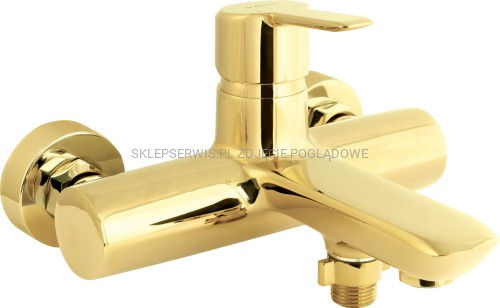 DEANTE Arnika Bateria wannowa ścienna - złoty - BQA_Z10N - packshot