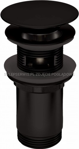 DEANTE Click-Clack Korek do umywalki lub bidetu z tuleją - uniwersalny - nero - NHC_N10U - packshot