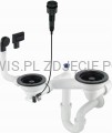 DEANTE Space-Saver Syfon do zlewozmywaka granitowego 1.5- i 2-komorowego - Space-Saver - nero - ZXY_N983 - packshot