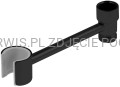 DEANTE Uchwyt słuchawki prysznicowej do baterii wannowych - ruchomy - nero - ANB_N21U - packshot