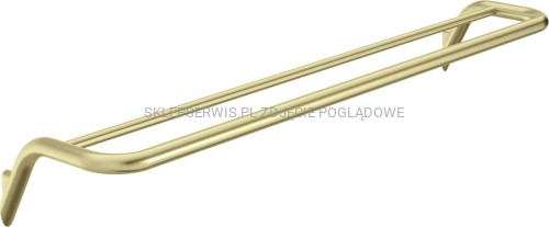 DEANTE Silia Wieszak na ręcznik podwójny - ścienny - złoto szczotkowane - ADI_R631 - packshot