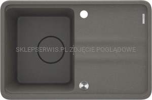 DEANTE Momi Zlewozmywak granitowy 1-komorowy z ociekaczem - antracyt metalik - ZKM_T11A