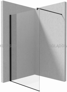DEANTE Kerria Plus Ścianka prysznicowa / walk-in systemu Kerria Plus - 140 cm - nero - KTS_N34P