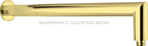 DEANTE Cascada Wylewka prysznicowa ścienna - 400 mm - złoty - NAC_Z45K - packshot